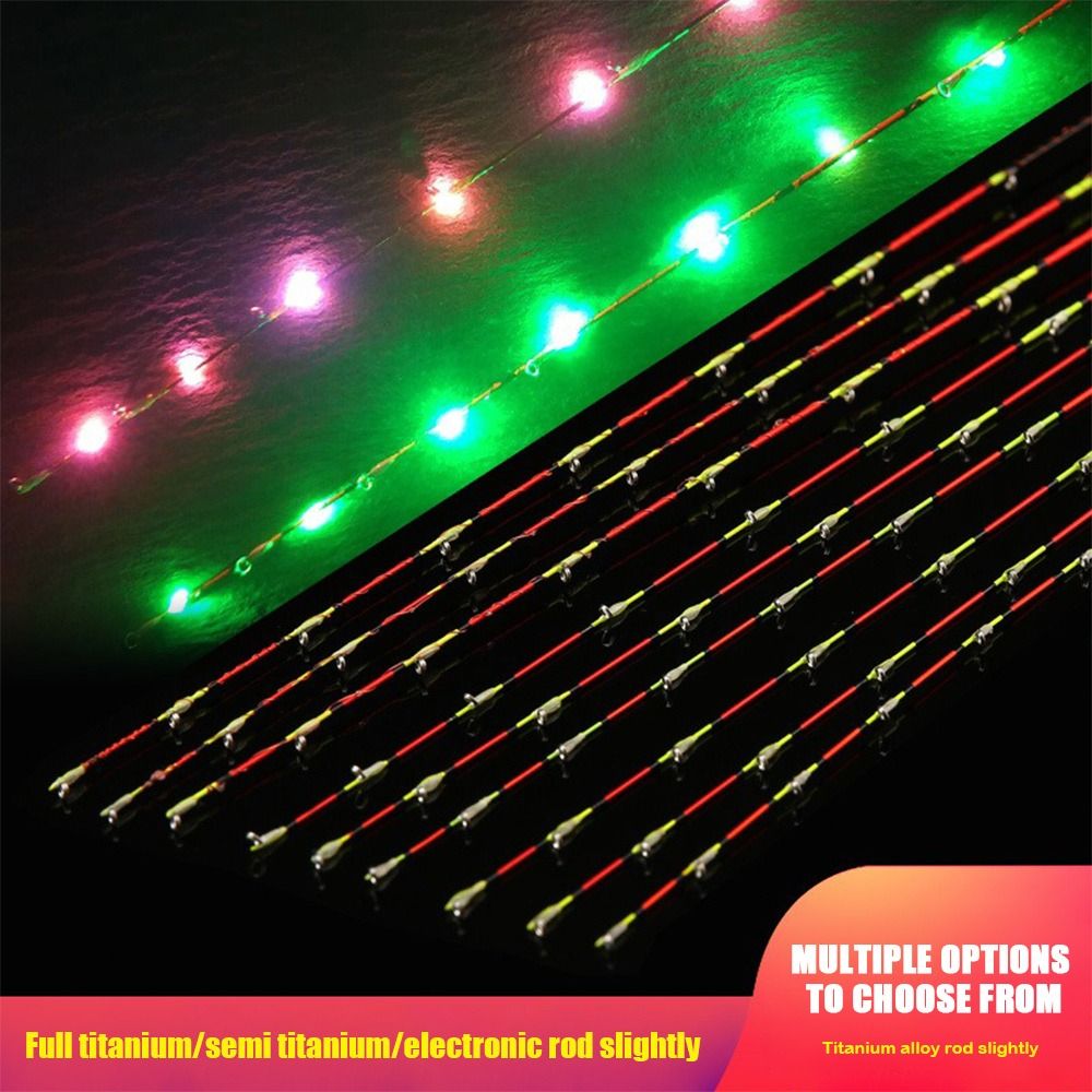 Fishing Rod Tip Replacement - 55 سنتيمتر LED نصف التيتانيوم/كامل التيتانيوم