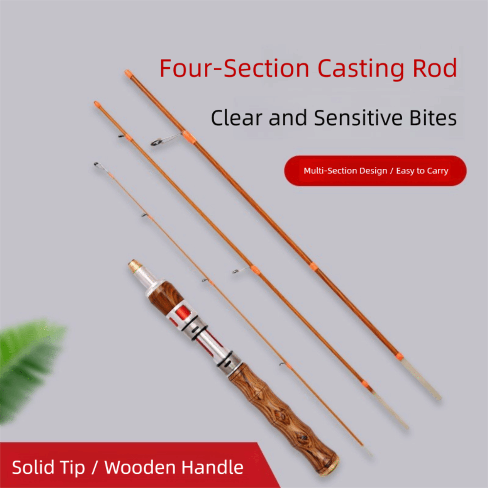 Fishing Rod Spinning - عالية الجودة 4 أقسام الغزل الصيد
