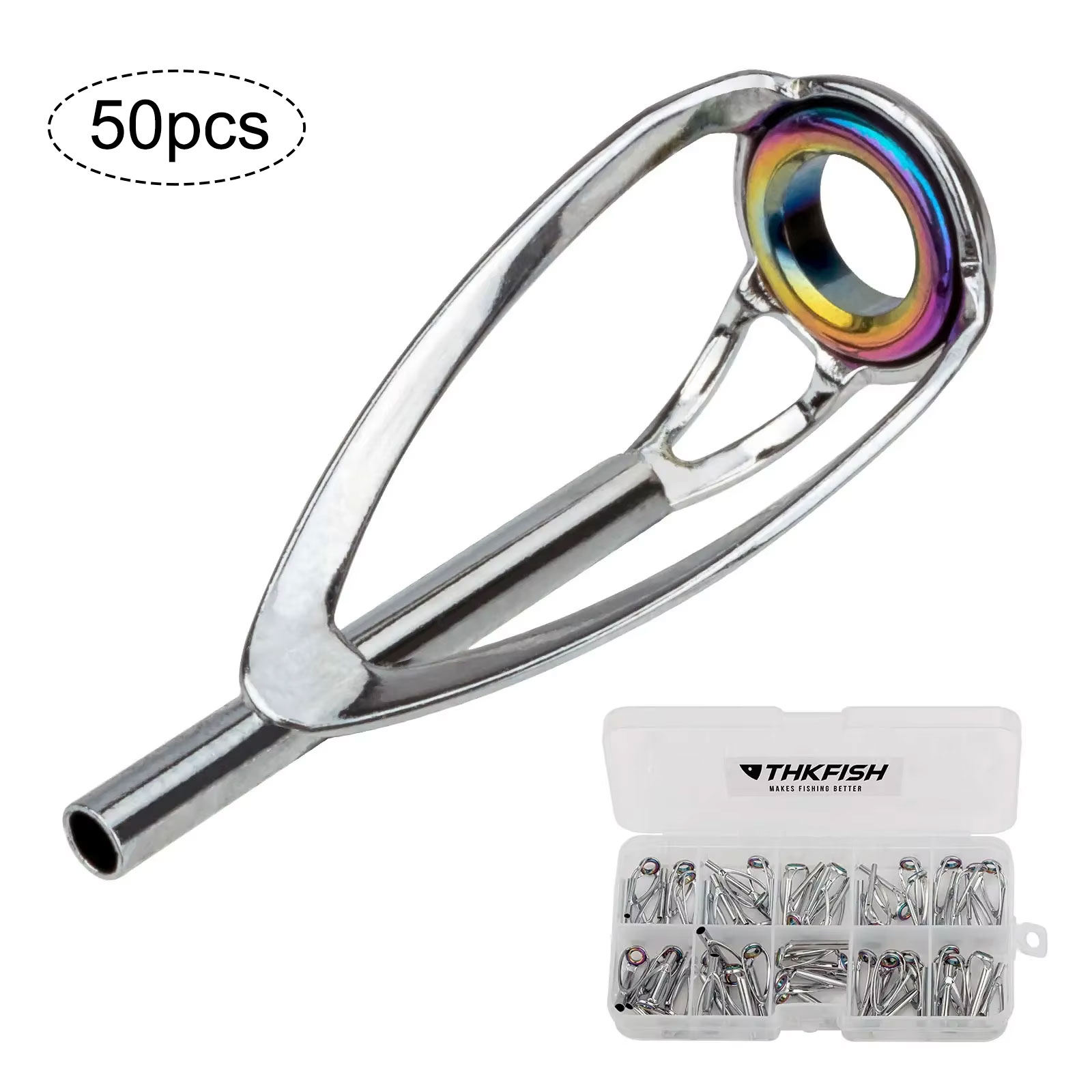 Fishing Rod Tip Replacement - 50 قطعة الصيد رود تلميح طقم
