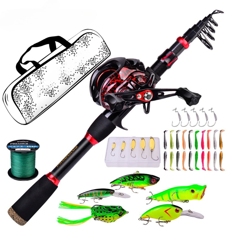 Fishing Rod Combo - طقم صيد كامل من ألياف الكربون