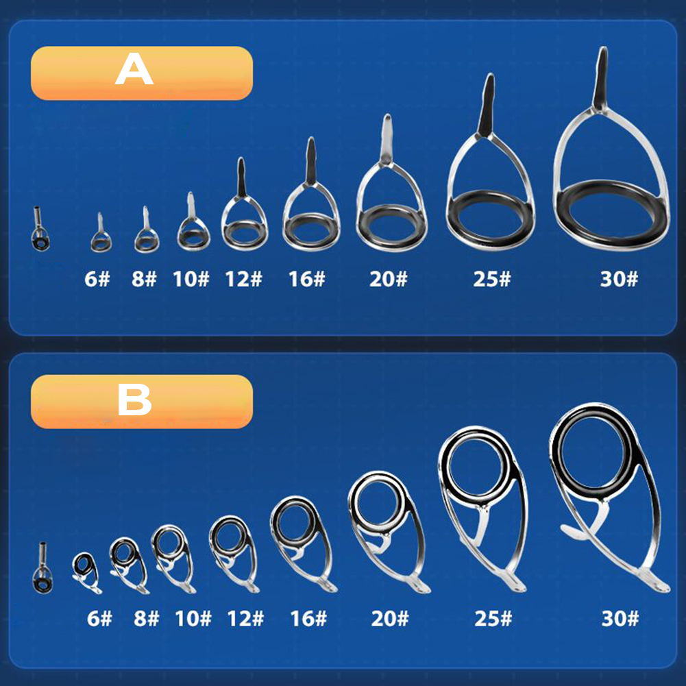 Fishing Rod Repair Kit - حلقات سيراميك لقضيب الصيد ، حلقة