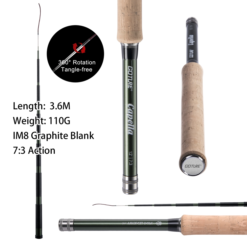 Goture Tenkara يطير الصيد رود  - مراجعة Fishing Rod Combo وسعره
