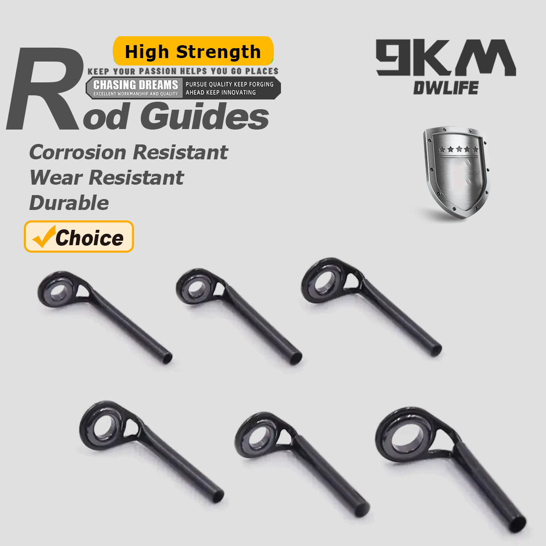 الصيد رود أدلة 5 ~ 10 قطعة MKT - مراجعة Fishing Rod Tip Replacement وسعره