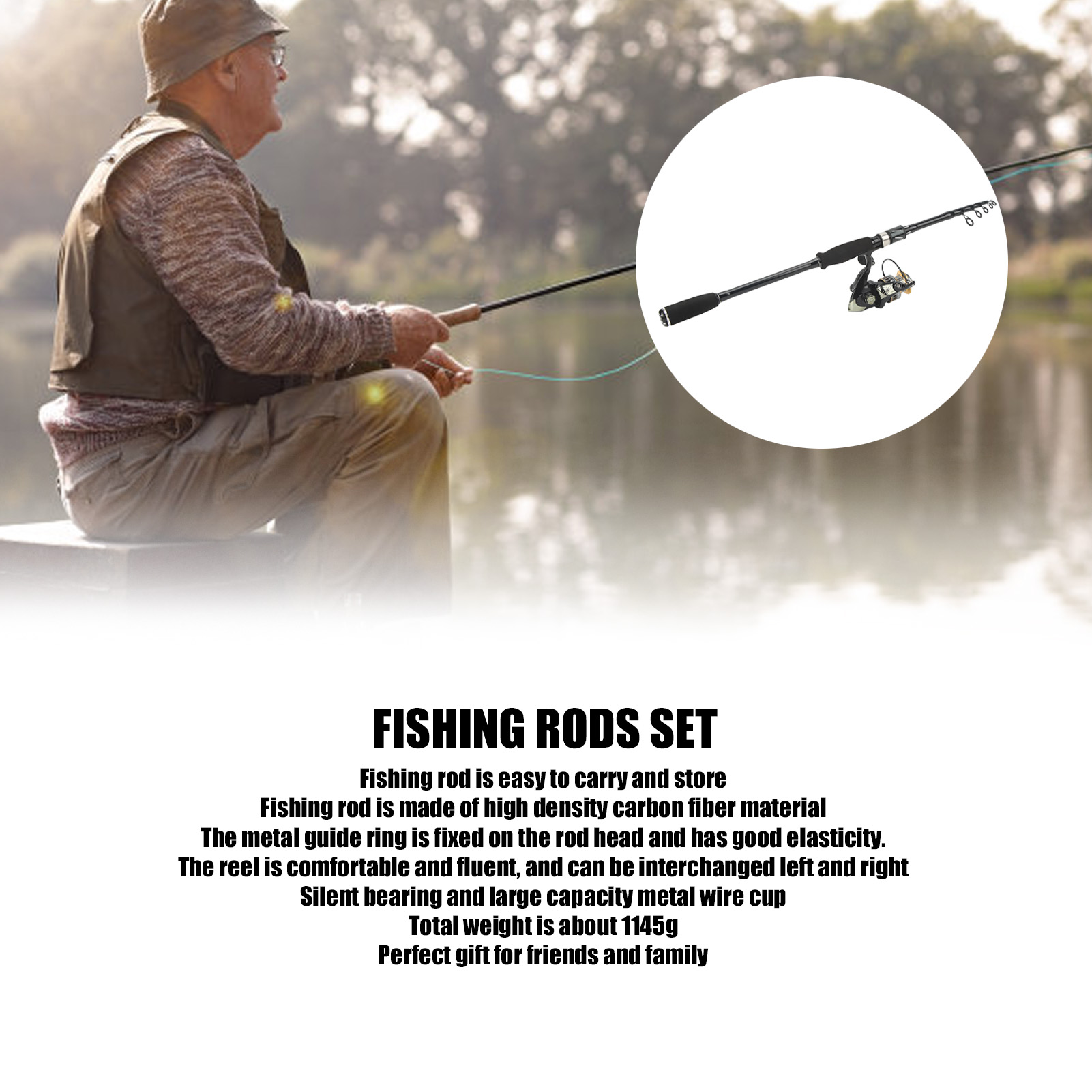 طقم صيد السمك متكامل: صنارة صي - مراجعة Fishing Rod Combo وسعره