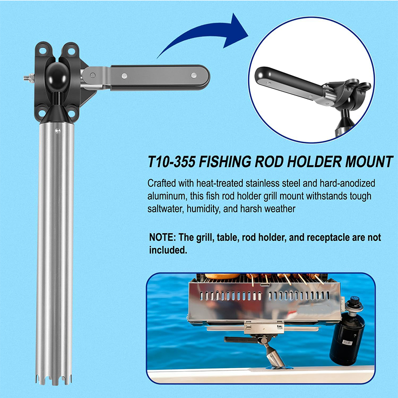 حامل صنارة صيد قابل للتعديل بج - مراجعة Fishing Rod Boat وسعره
