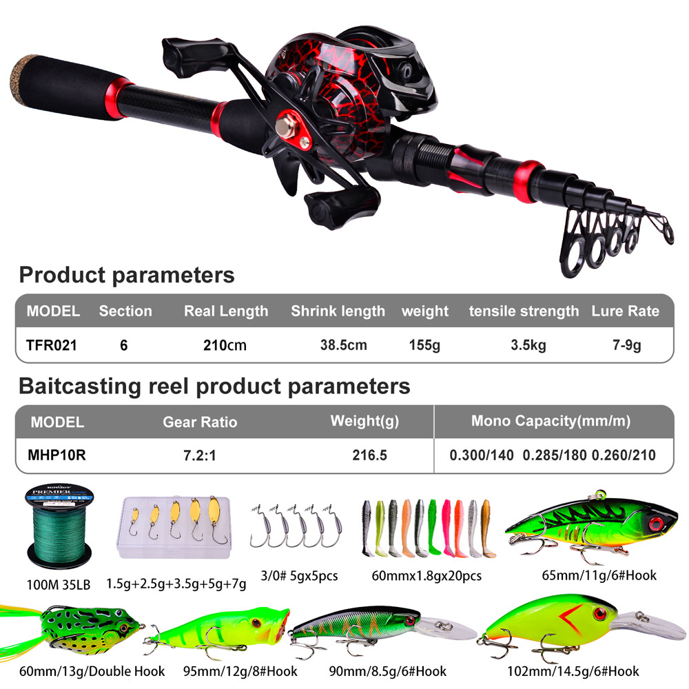 طقم صيد كامل من ألياف الكربون  - مراجعة Fishing Rod Combo وسعره
