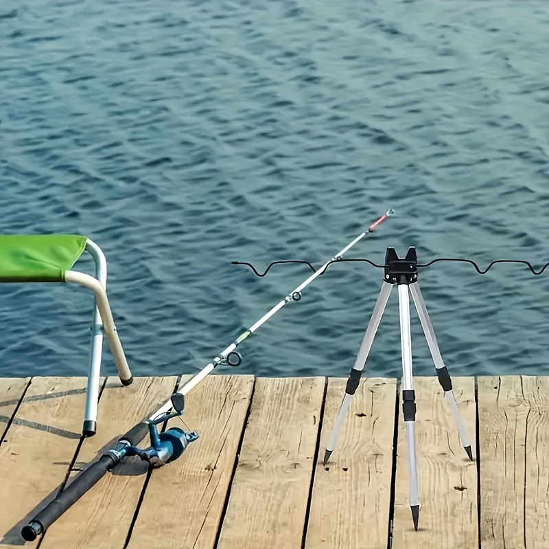 1 قطعة حامل سبائك الألومنيوم ت - مراجعة Fishing Rod Telescopic وسعره
