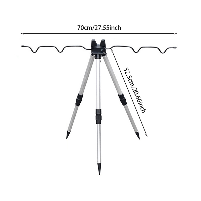 1 قطعة حامل سبائك الألومنيوم ت - مراجعة Fishing Rod Telescopic وسعره