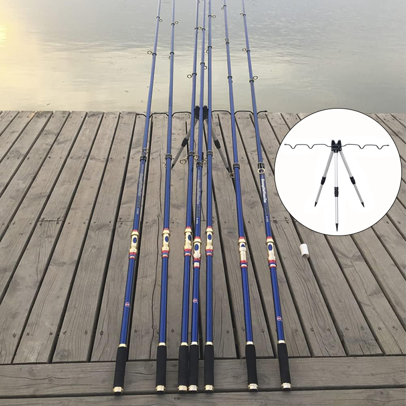 1 قطعة حامل سبائك الألومنيوم ت - مراجعة Fishing Rod Telescopic وسعره