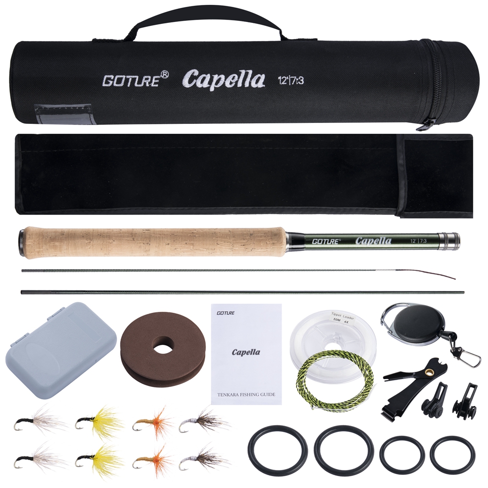 Goture Tenkara يطير الصيد رود  - مراجعة Fishing Rod Carbon Fiber وسعره