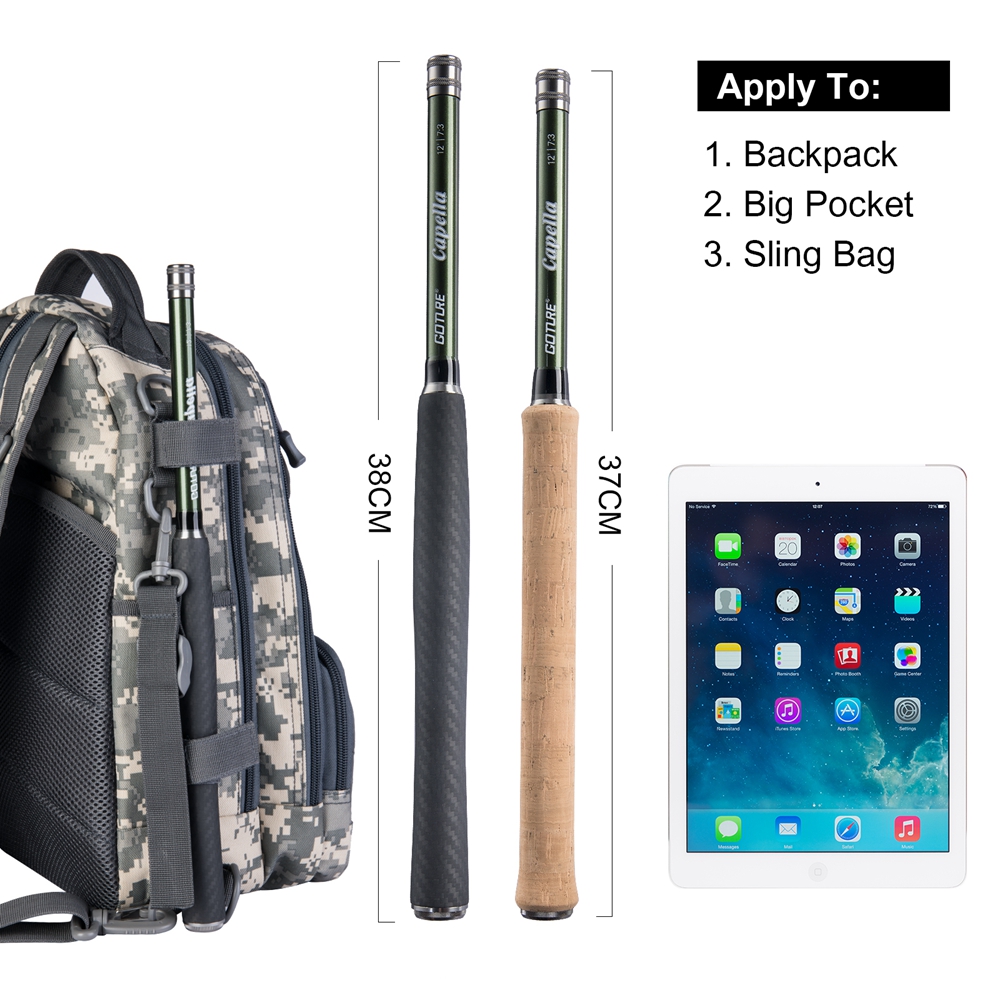 Goture Tenkara يطير الصيد رود  - مراجعة Fishing Rod Carbon Fiber وسعره