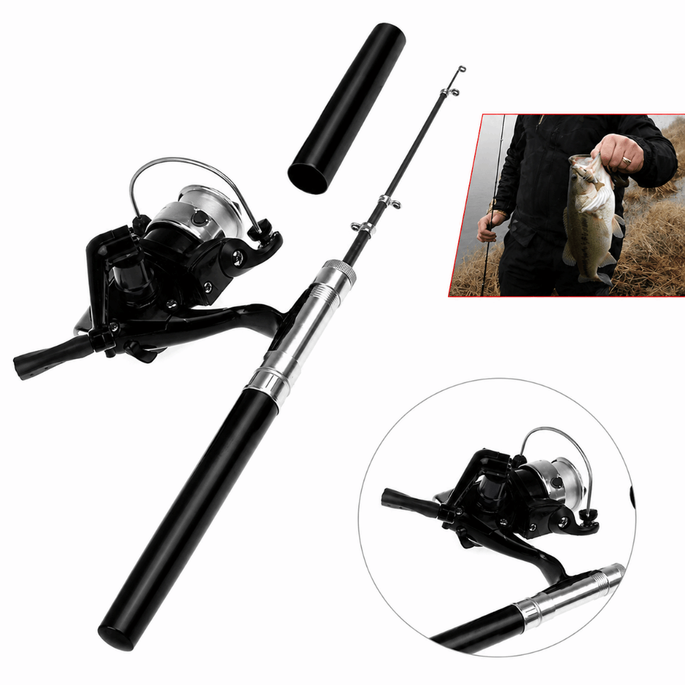 طقم صيد محمول بطول 39 بوصة مع  - مراجعة Fishing Rod Combo وسعره