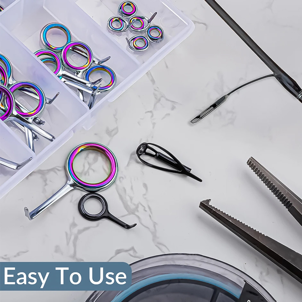 مجموعة أدوات إرشادية ملونة من  - مراجعة Fishing Rod Tip Replacement وسعره