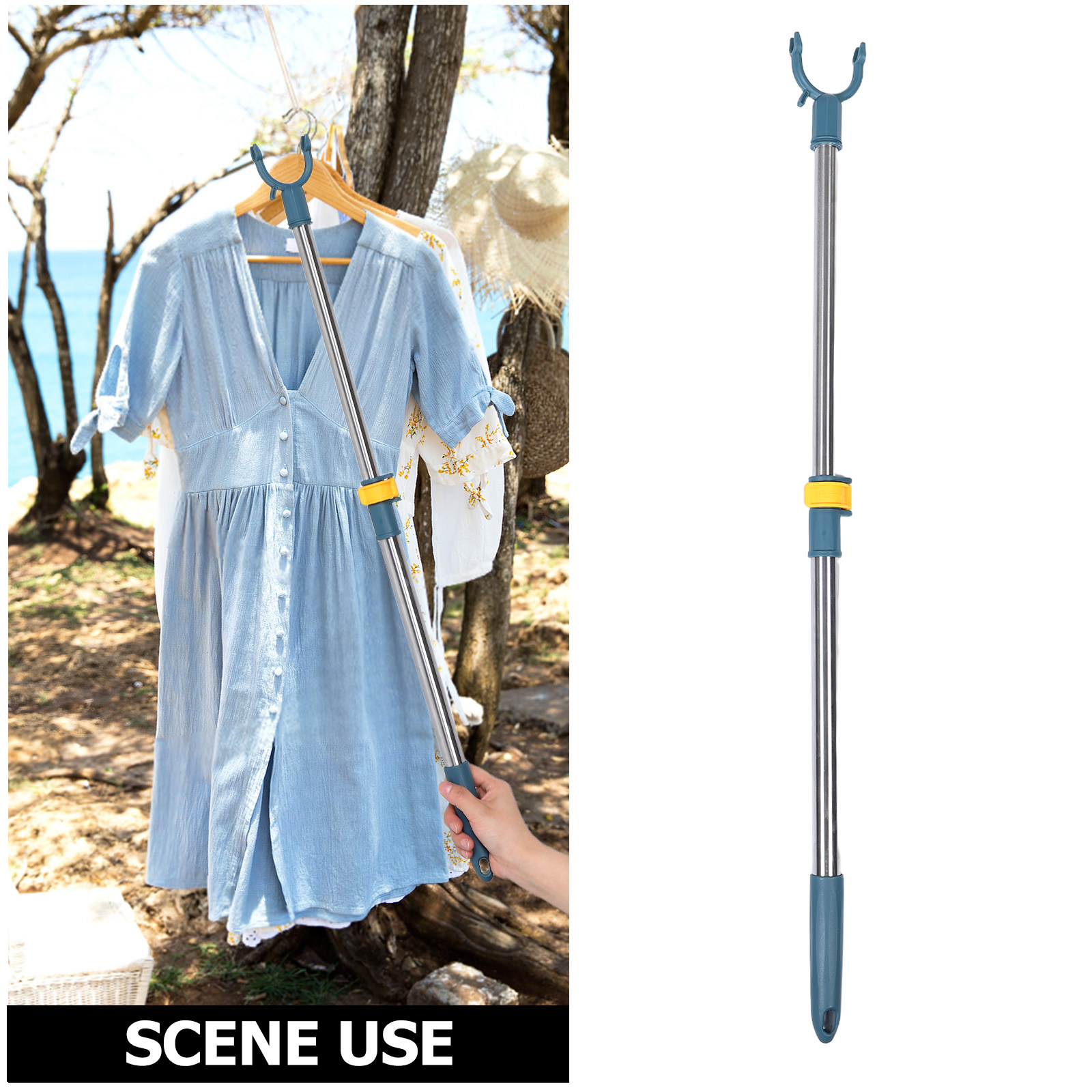 قضيب تجفيف ملابس قابل للتمديد  - مراجعة Fishing Rod Telescopic وسعره
